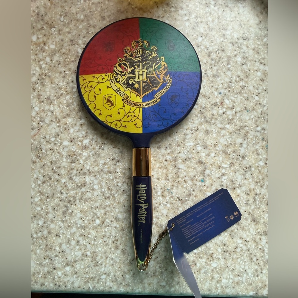 Profusion Cosmetics Harry Potter Hand Mirror with Gold and Blue